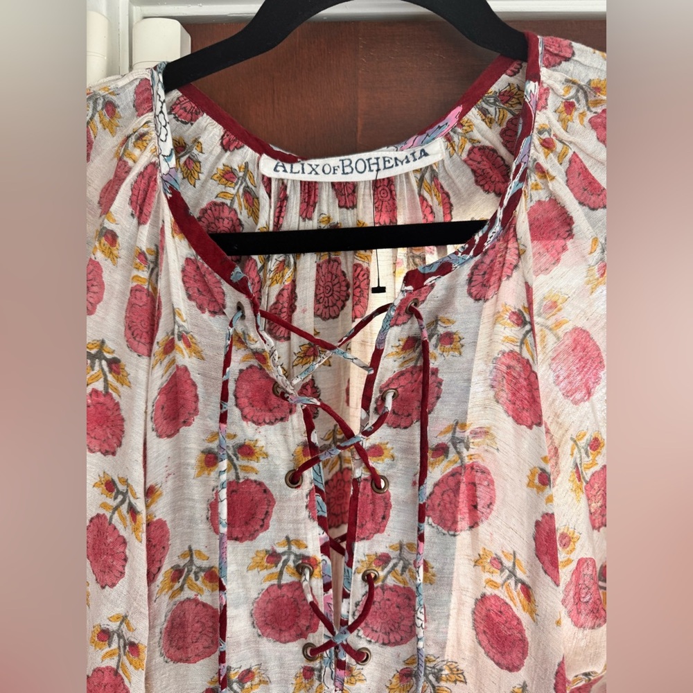 $850 Alix of Bohemia Pomegranate Dress - Picture 5 of 5
